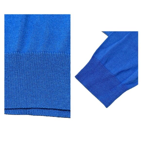 Banana Republic Luxury Blend V‑Neck Sweater XL Blue - Picture 6 of 8